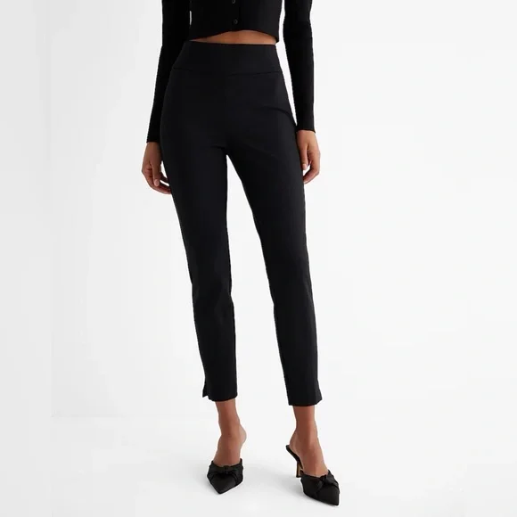 Express Columnist Fitted Through Knit Ankle High Rise Size S 🩵 - Picture 1 of 10